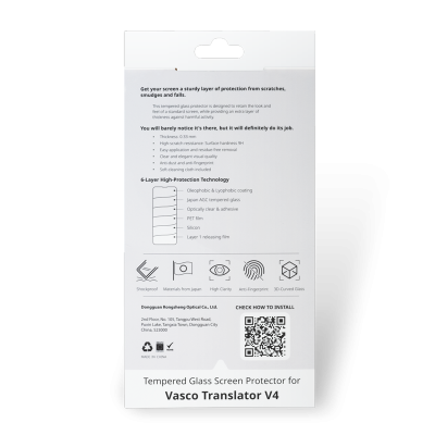 Hartowane szkło ochronne na ekran Vasco Translator V4